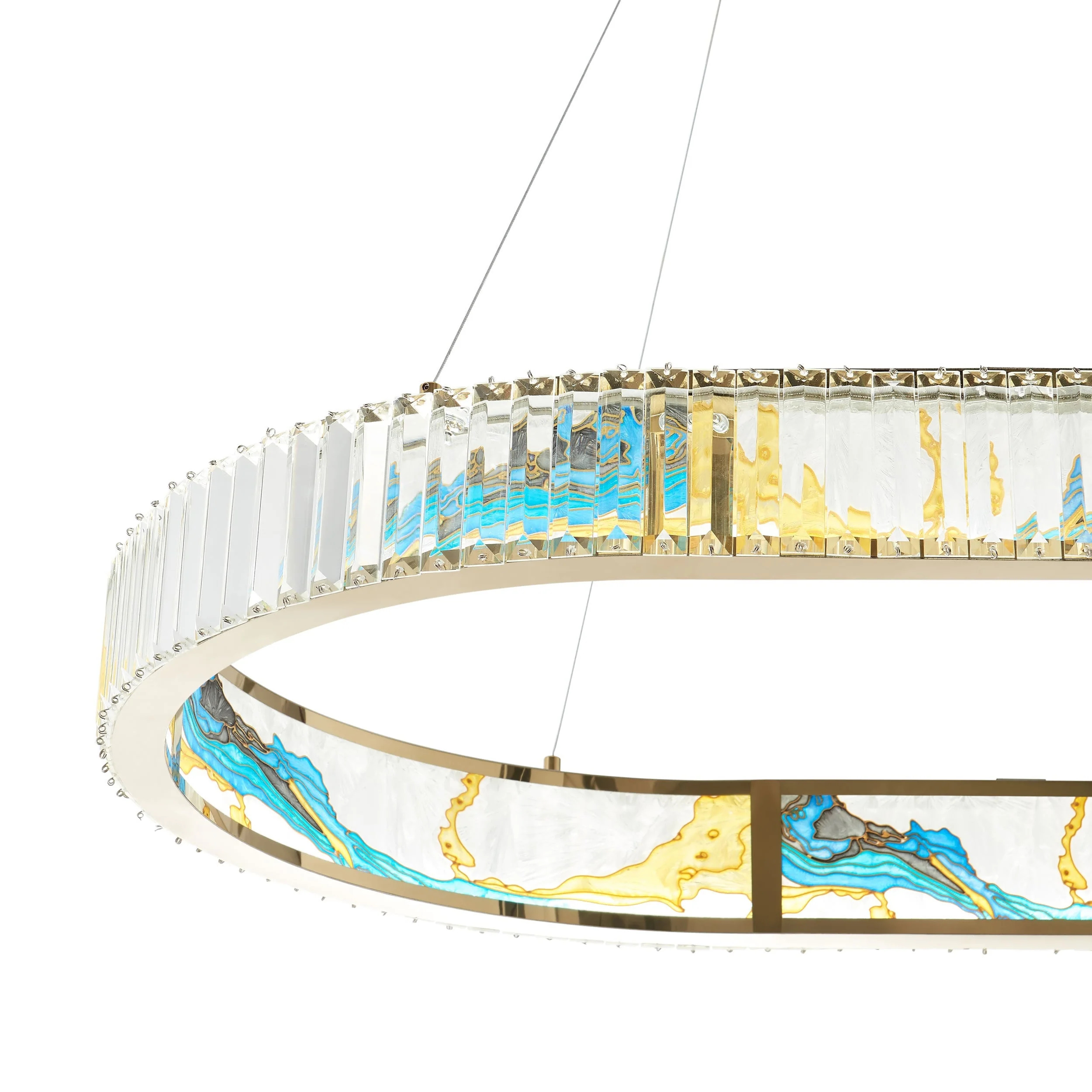 Sharyn Squoval Colorful Crystal Chandelier Lighting - Image 3