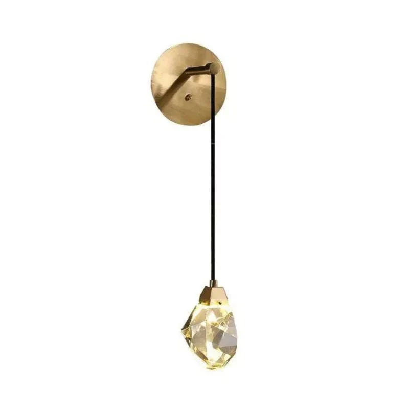 Slipe Faceted Crystal Prisms Wall Sconce (Cord) - Image 7