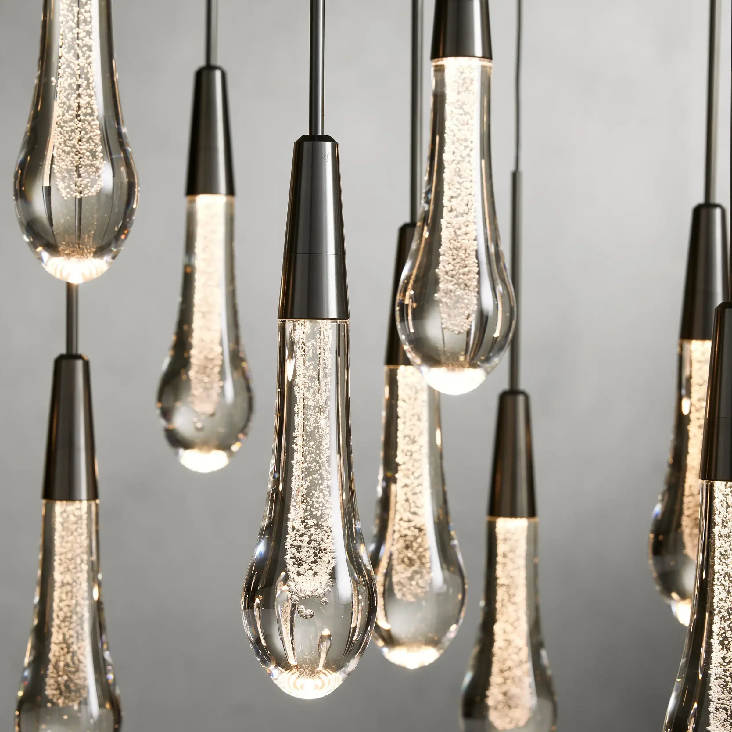 Soltaire Glass Linear Chandelier Lighting 37'' 50'' 70'' 87"W 120"W - Image 10