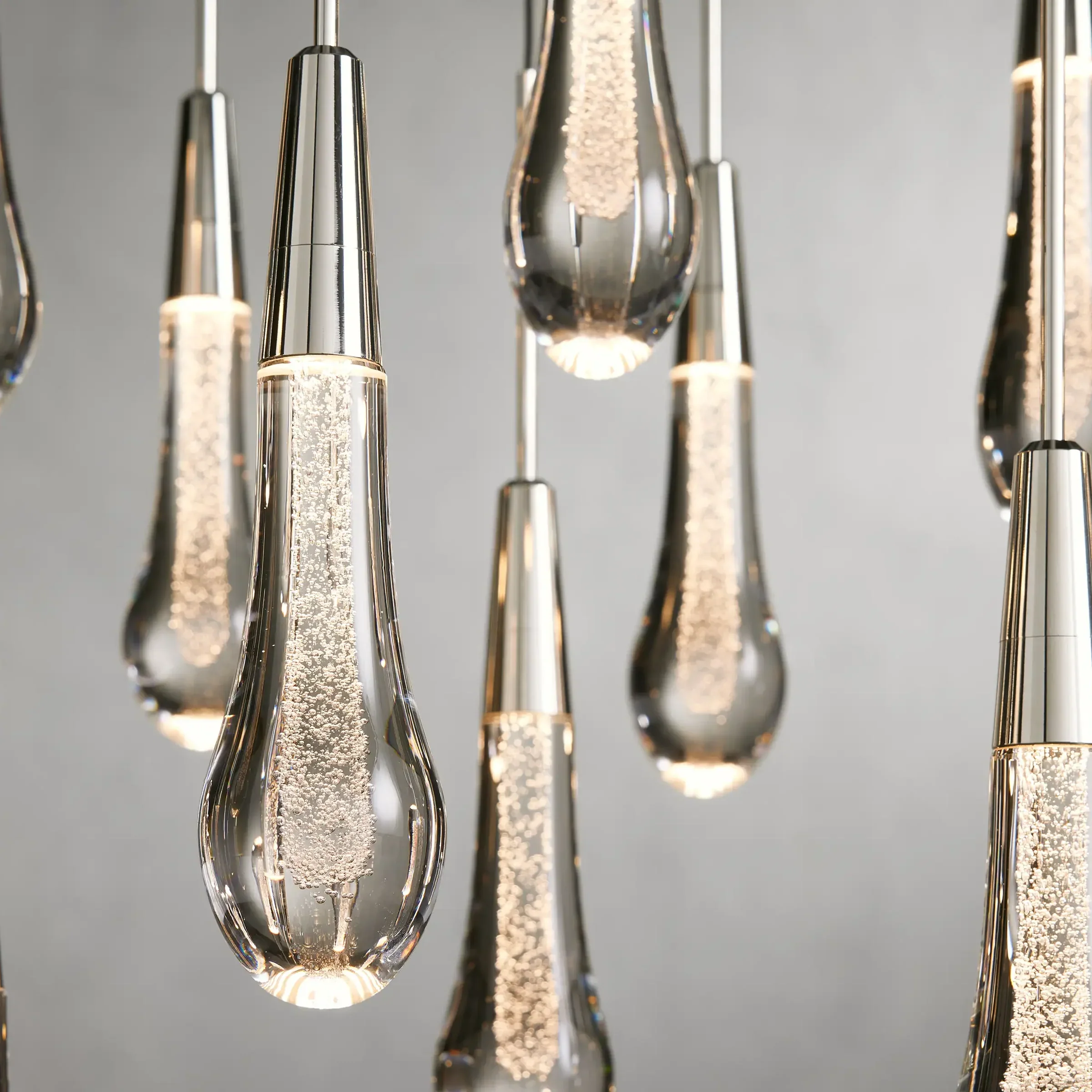 Soltaire Glass Linear Chandelier Lighting 37'' 50'' 70'' 87"W 120"W - Image 14