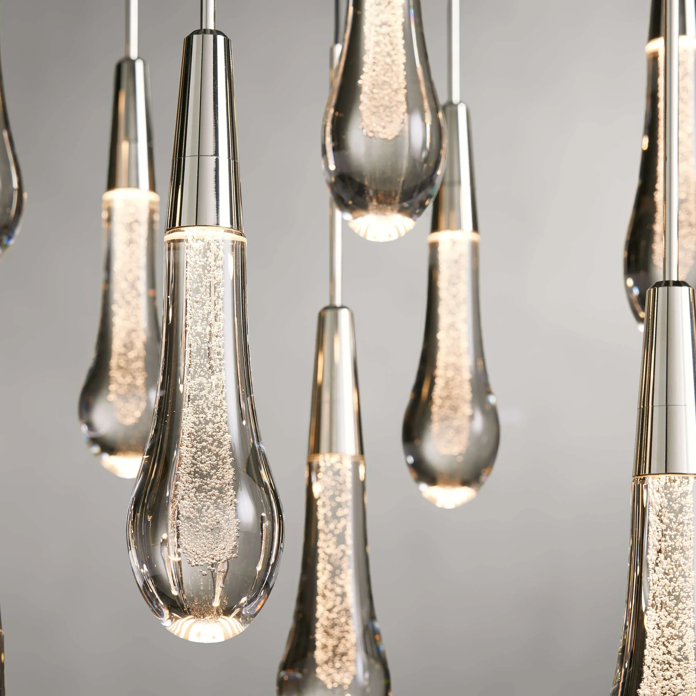 Soltaire Glass Linear Chandelier Lighting 37'' 50'' 70'' 87"W 120"W - Image 15