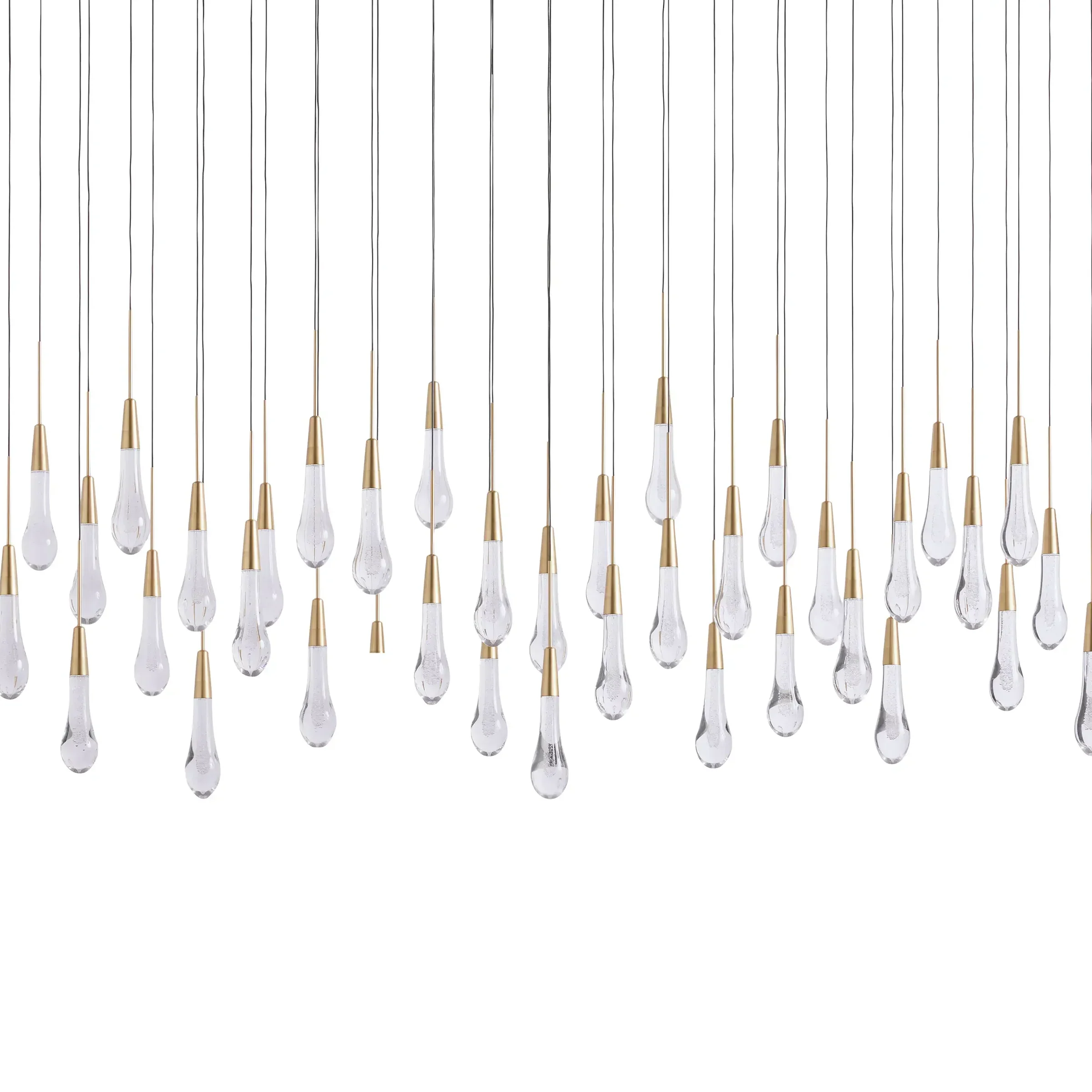 Soltaire Glass Linear Chandelier Lighting 37'' 50'' 70'' 87"W 120"W - Image 17