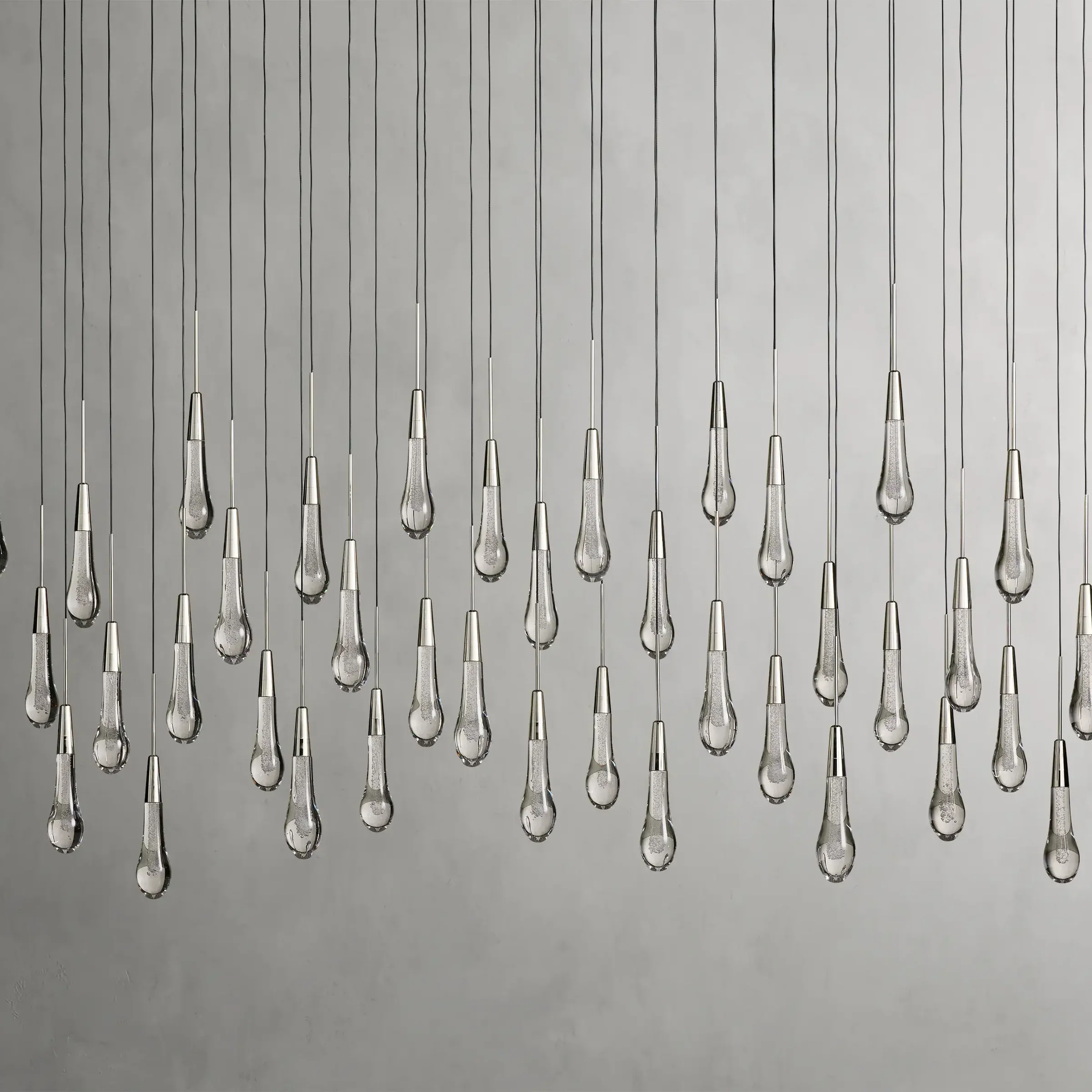 Soltaire Glass Linear Chandelier Lighting 37'' 50'' 70'' 87"W 120"W - Image 24