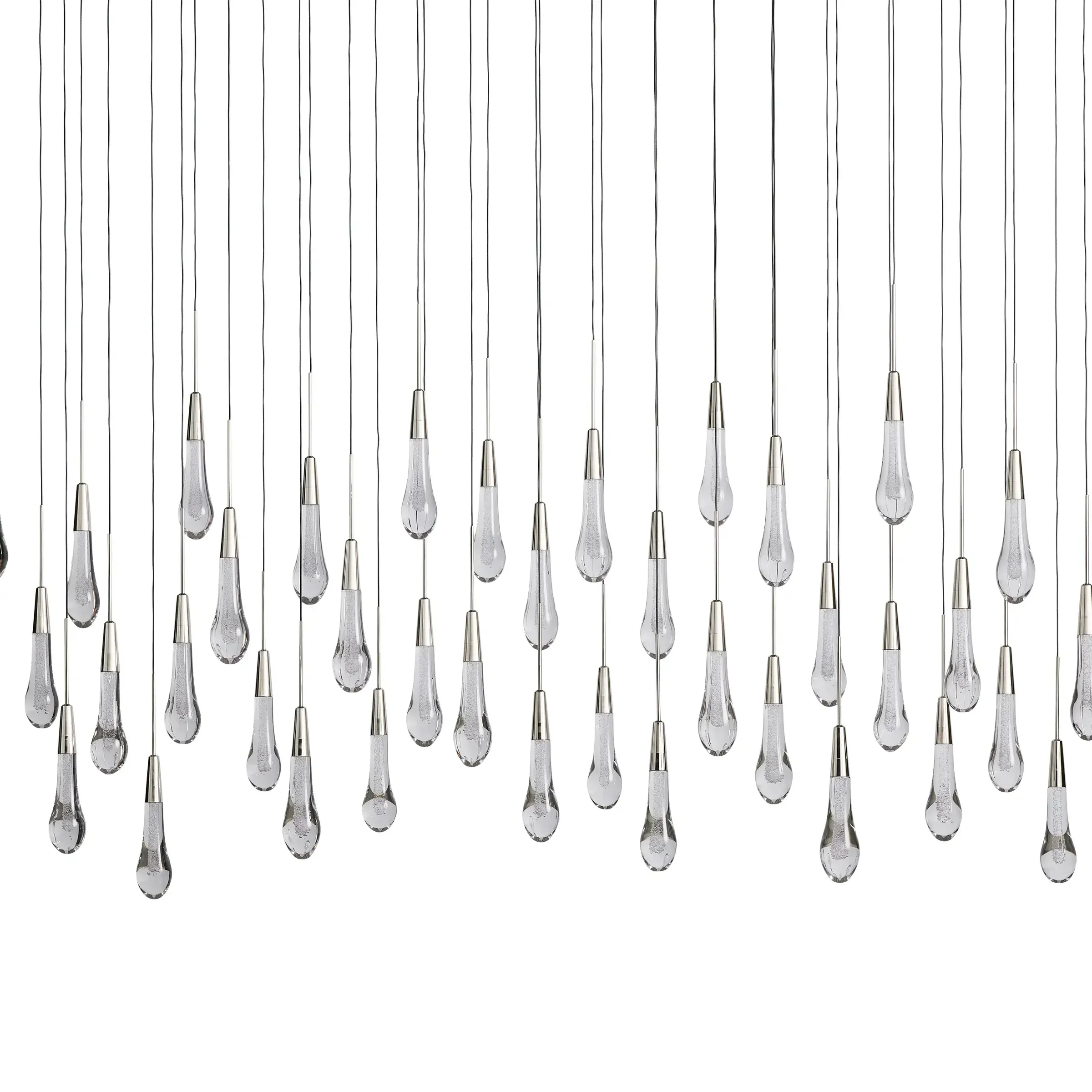 Soltaire Glass Linear Chandelier Lighting 37'' 50'' 70'' 87"W 120"W - Image 26