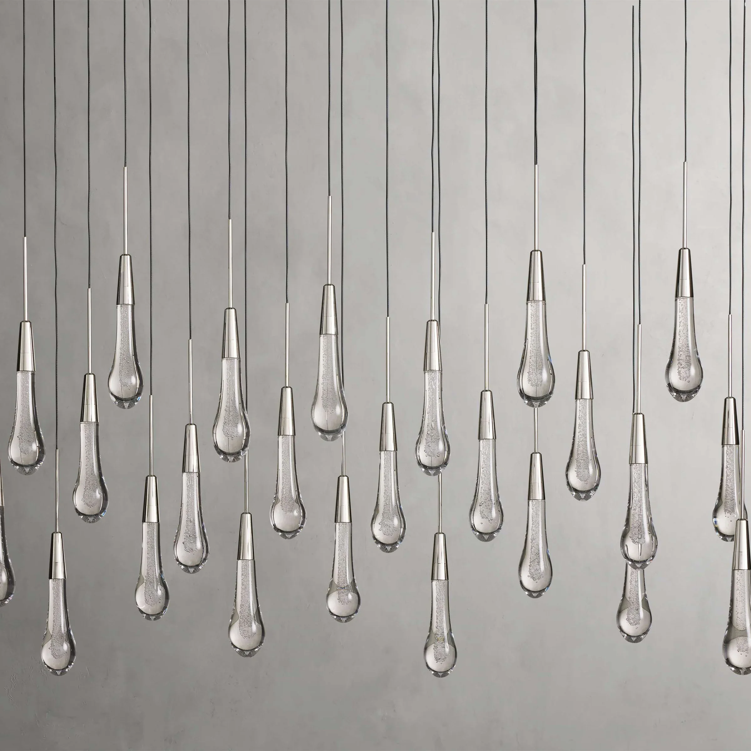 Soltaire Glass Linear Chandelier Lighting 37'' 50'' 70'' 87"W 120"W - Image 34
