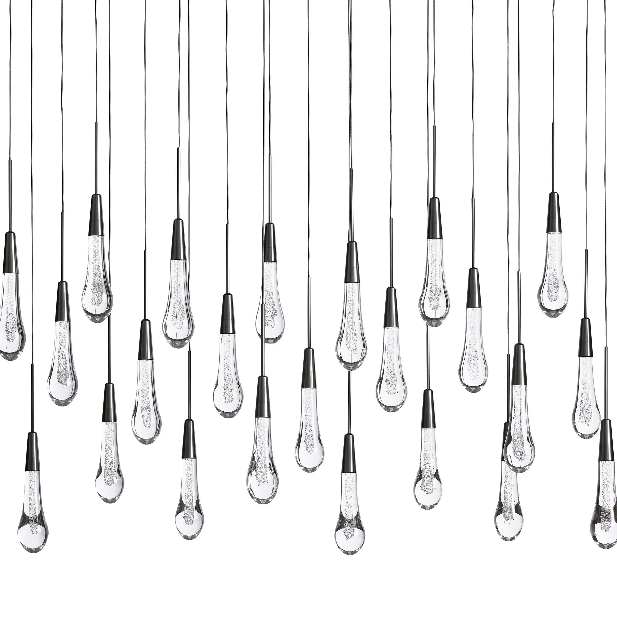 Soltaire Glass Linear Chandelier Lighting 37'' 50'' 70'' 87"W 120"W - Image 35
