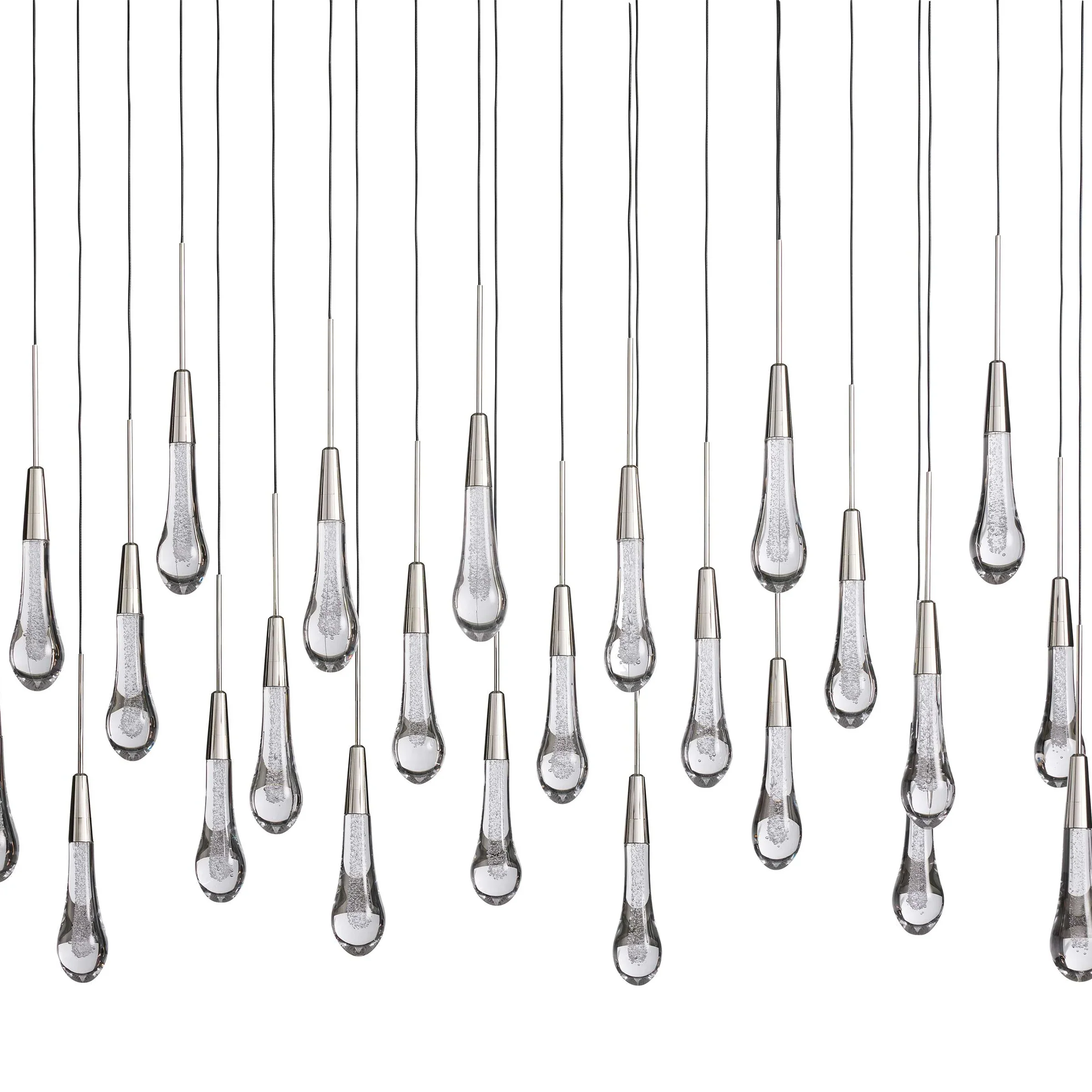 Soltaire Glass Linear Chandelier Lighting 37'' 50'' 70'' 87"W 120"W - Image 38
