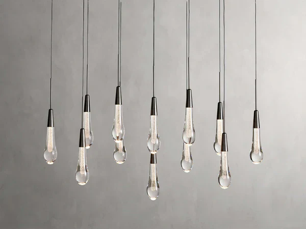 Soltaire Glass Linear Chandelier Lighting 37'' 50'' 70'' 87"W 120"W - Image 43