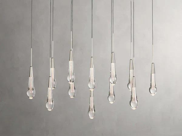 Soltaire Glass Linear Chandelier Lighting 37'' 50'' 70'' 87"W 120"W - Image 44