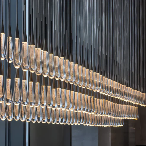 Soltaire Glass Linear Chandelier Lighting 37'' 50'' 70'' 87"W 120"W - Image 45