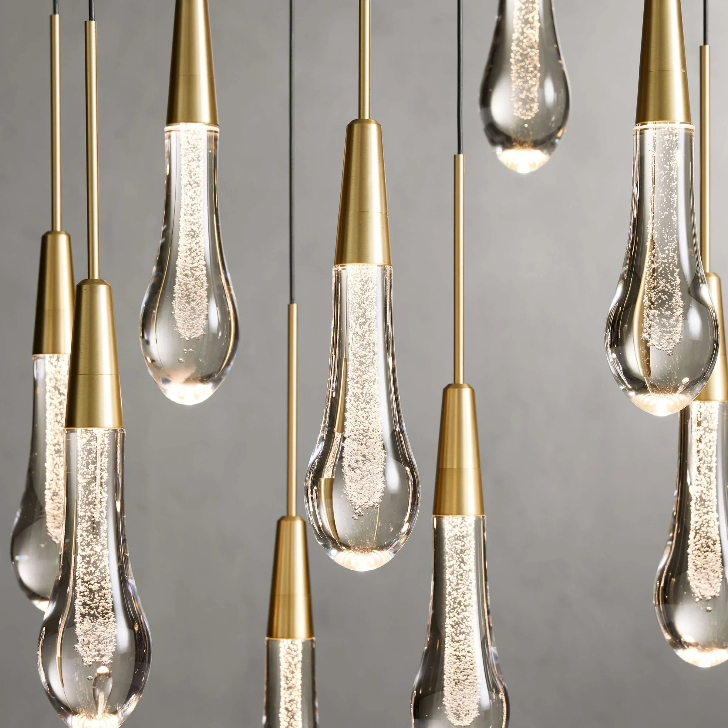 Soltaire Glass Linear Chandelier Lighting 37'' 50'' 70'' 87"W 120"W - Image 9
