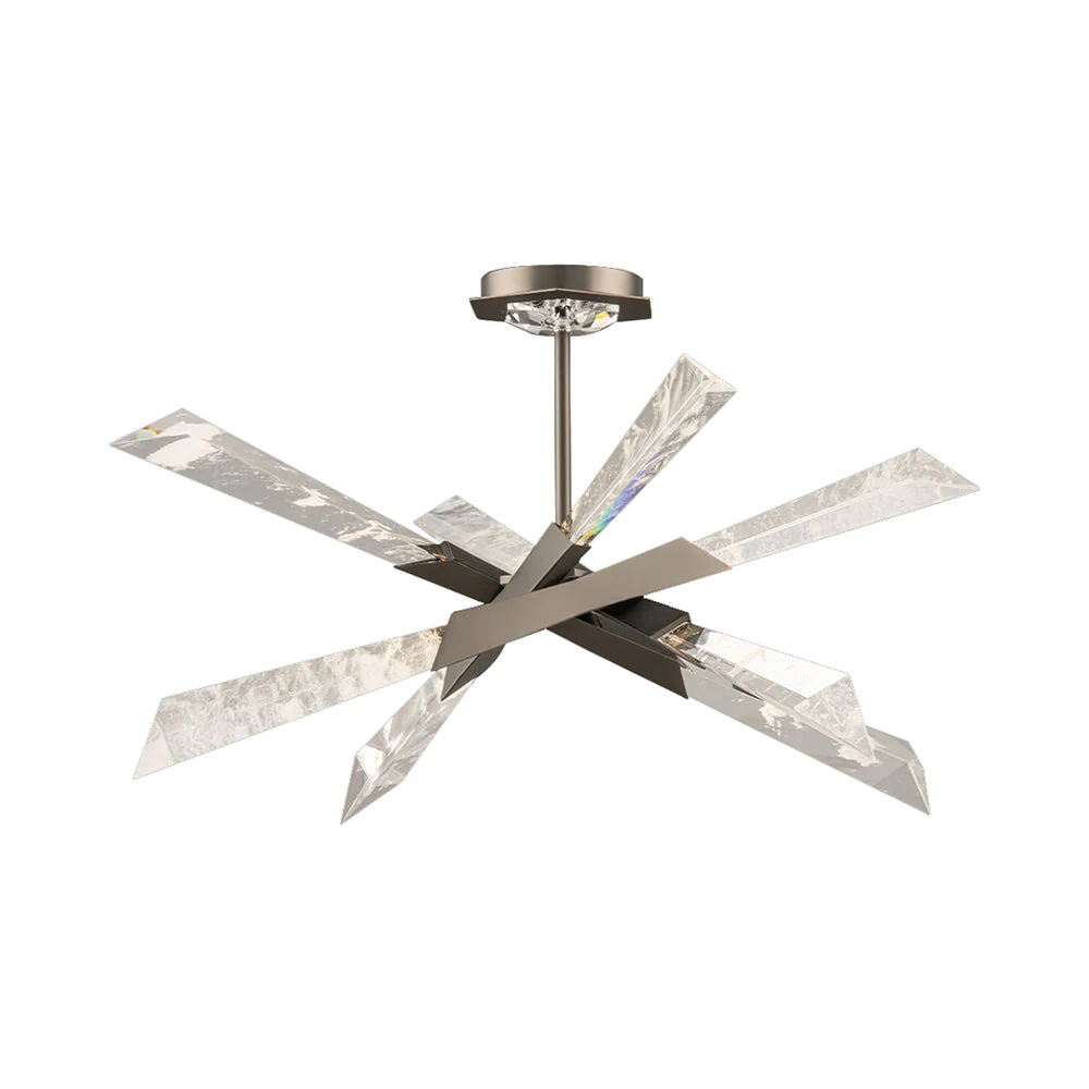 Solitu LED Semi Flush Mount Ceiling Light - Image 11