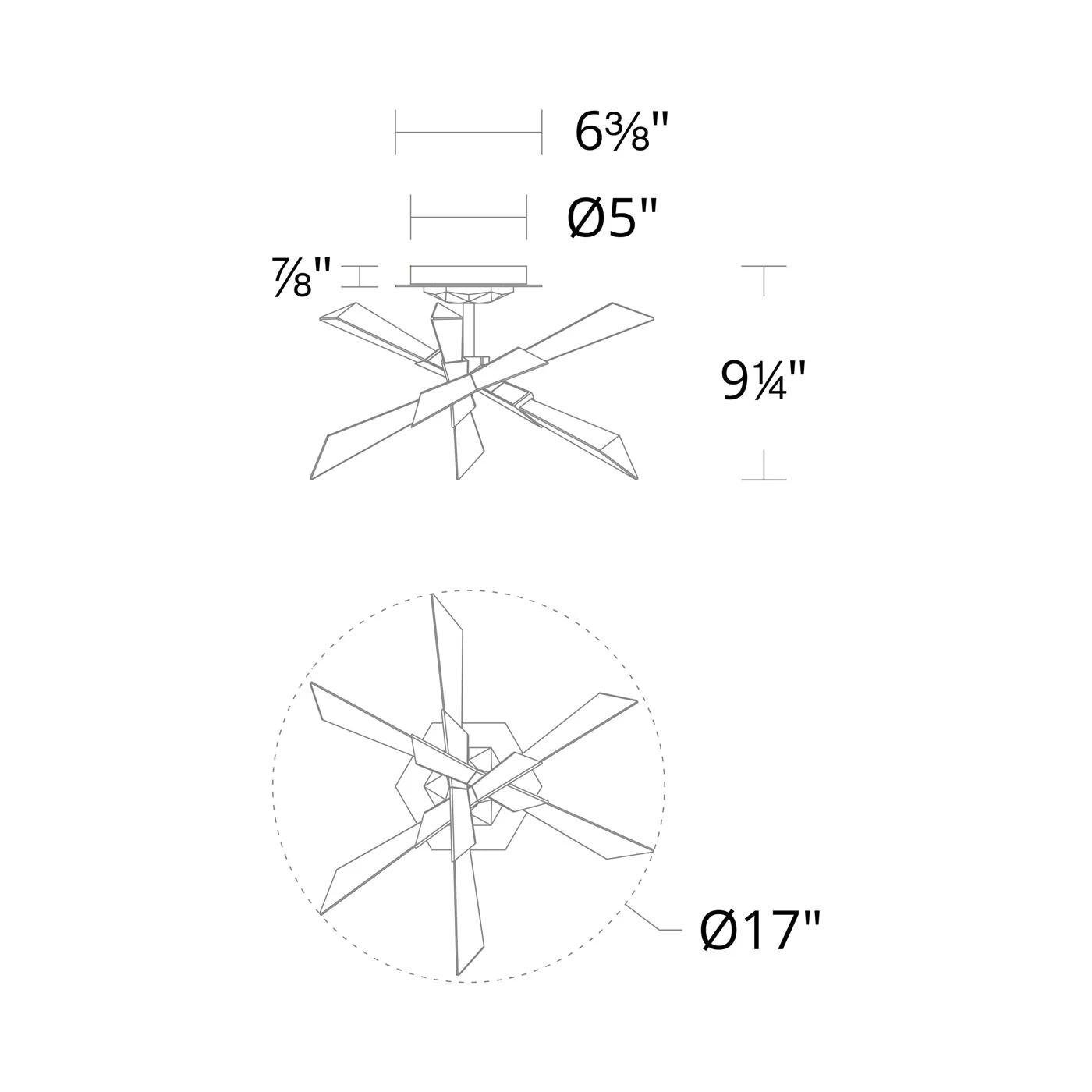 Solitu LED Semi Flush Mount Ceiling Light - Image 6