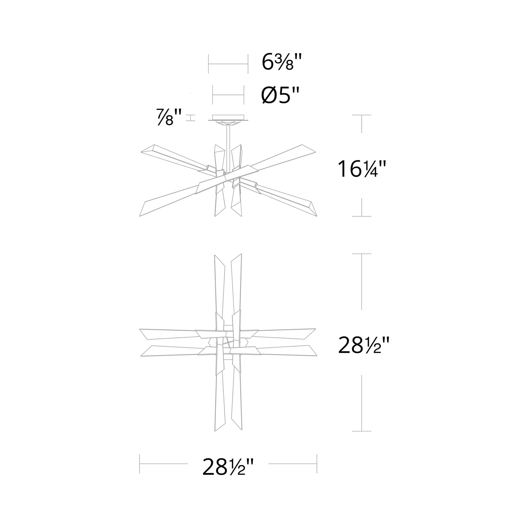 Solitu LED Semi Flush Mount Ceiling Light - Image 7