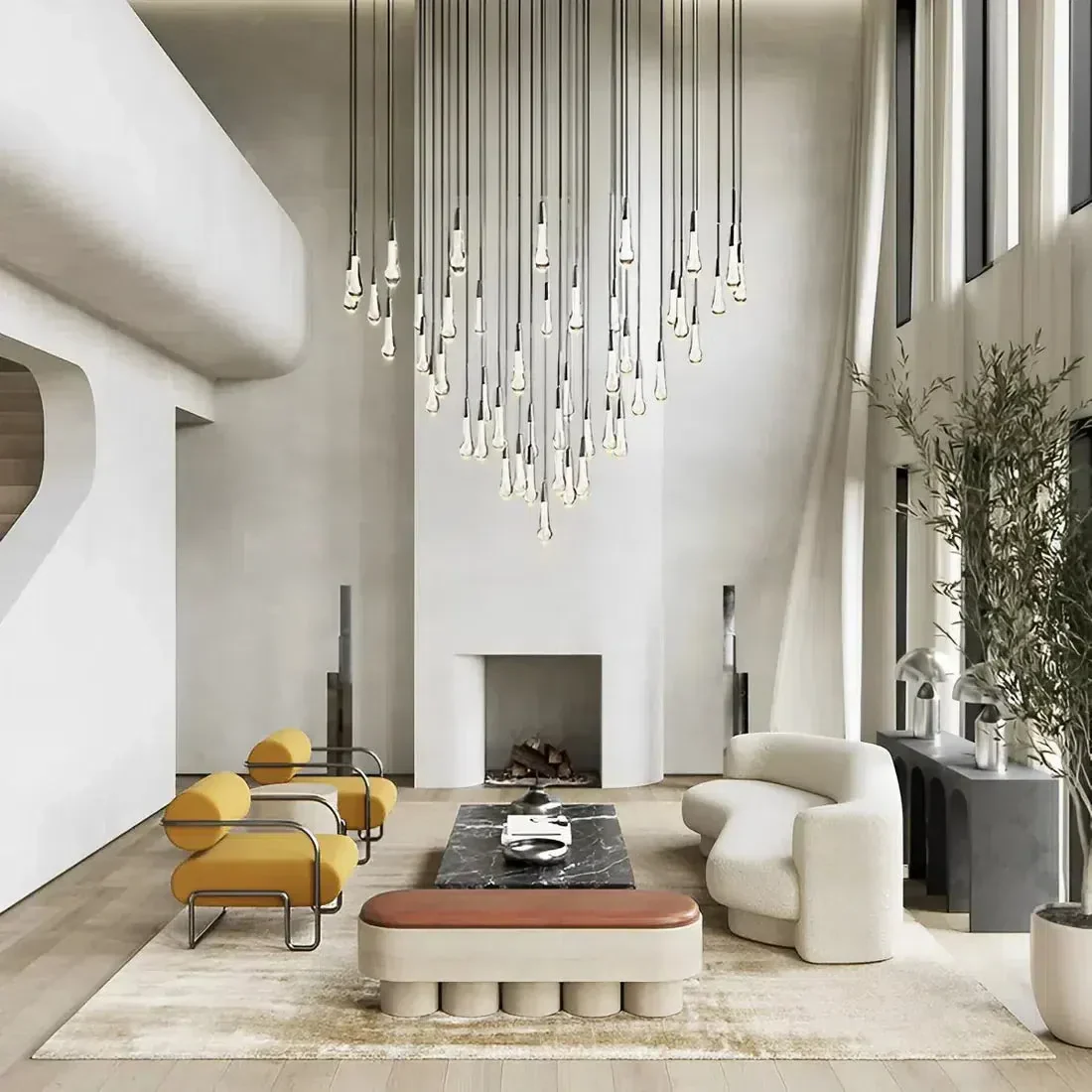 Soltaire Modern 17'' 24'' 36'' 58'' Round Chandelier Lighting - Image 20