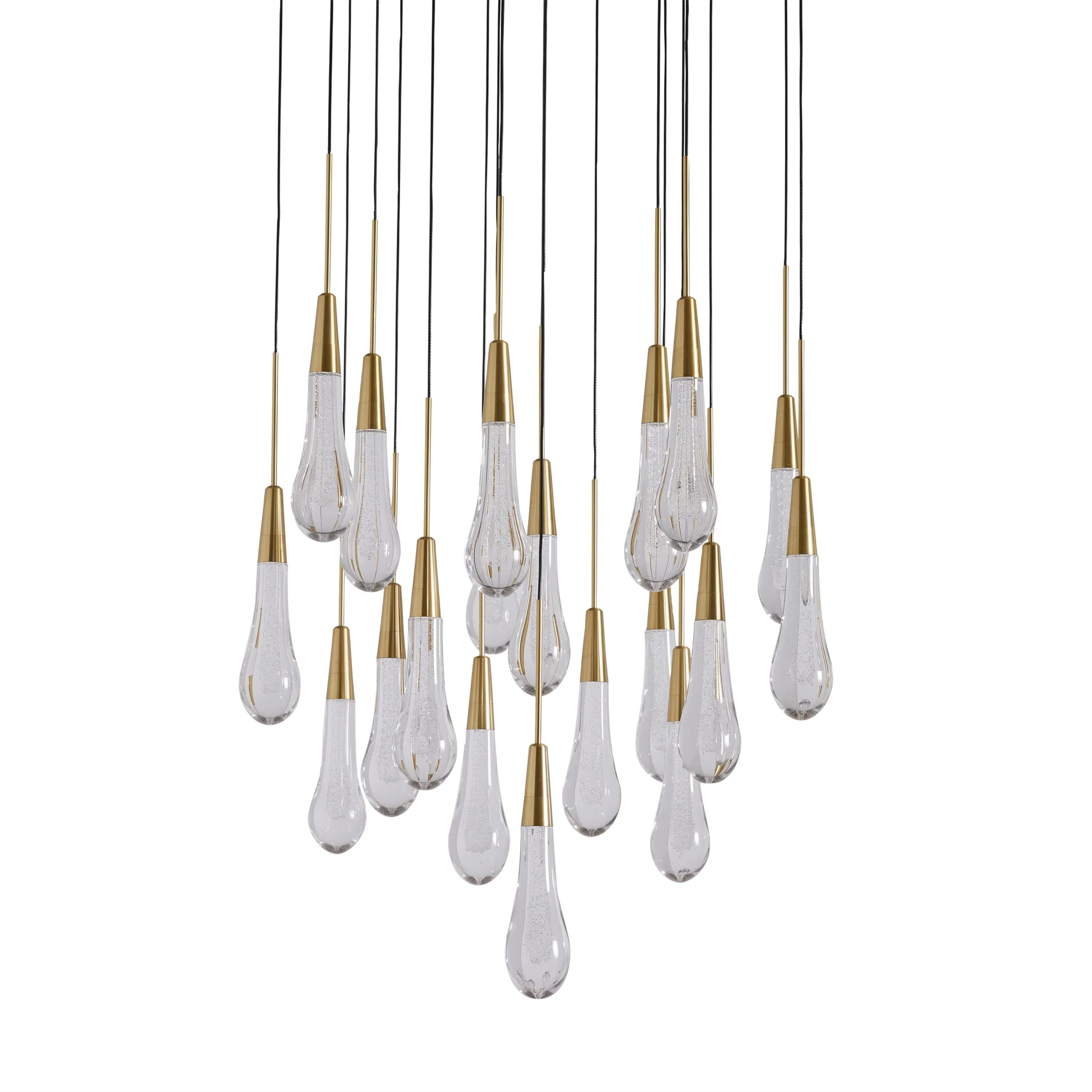 Soltaire Modern 17'' 24'' 36'' 58'' Round Chandelier Lighting - Image 37