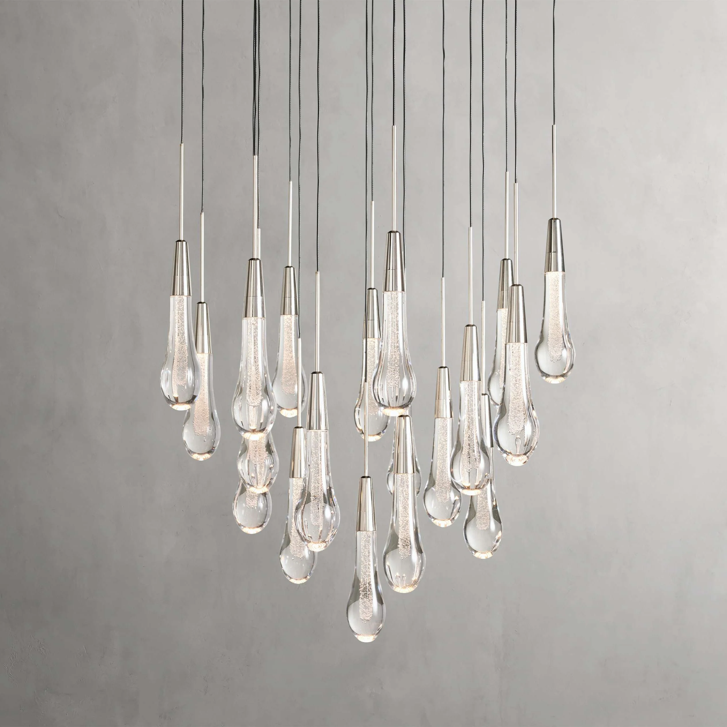 Soltaire Modern 17'' 24'' 36'' 58'' Round Chandelier Lighting - Image 9