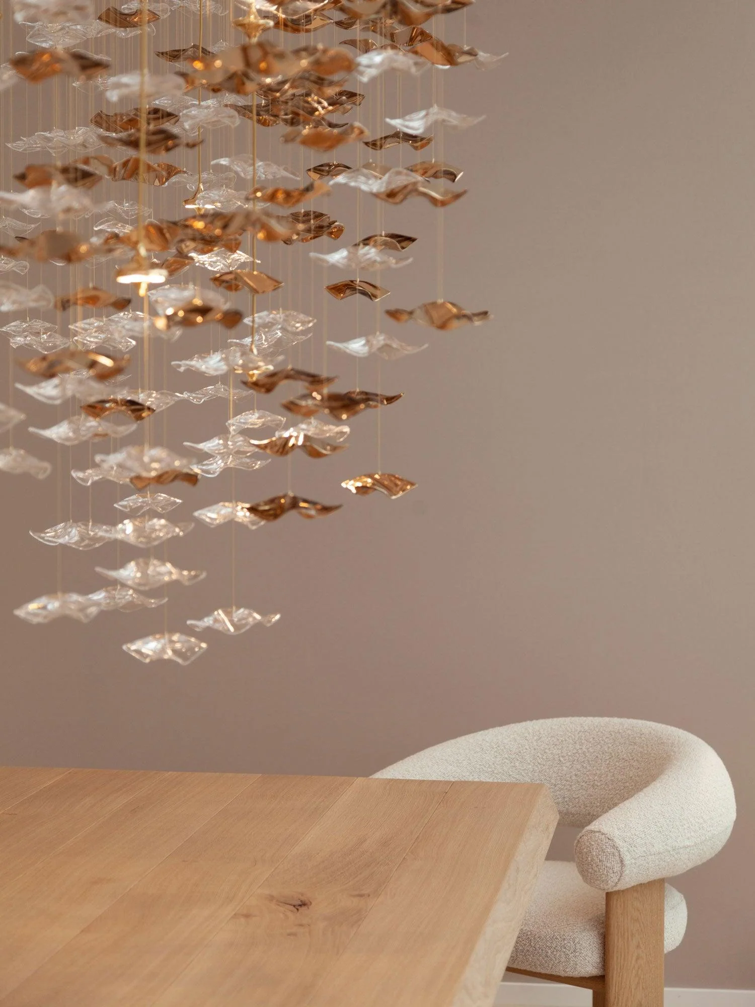 Sorin Glass Sea Chandelier, Modern Square Glass Spiral Pendant Chandelier Adjustable - Image 13