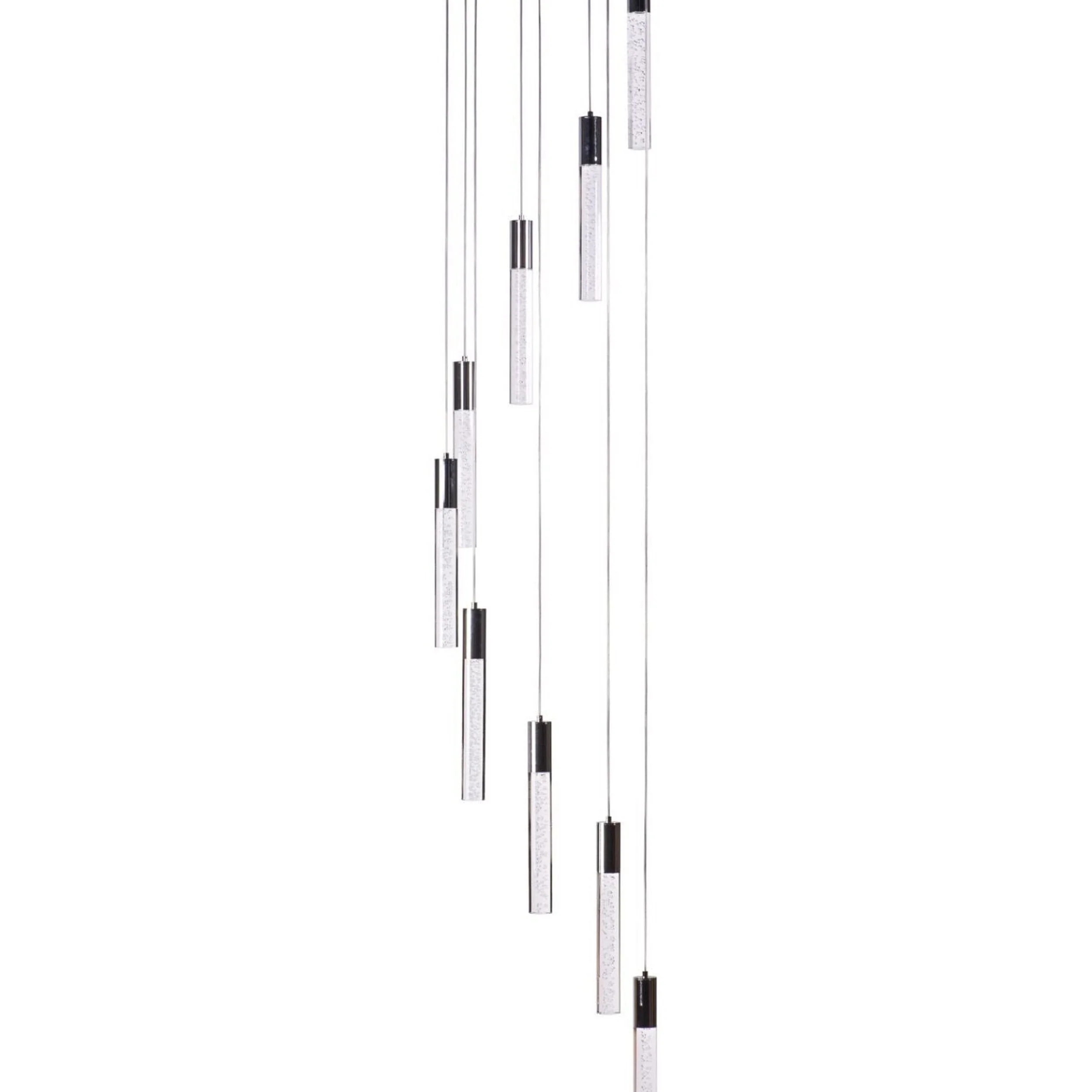 Sparkling Night Cylinder Chandelier // 9 Light - Image 3