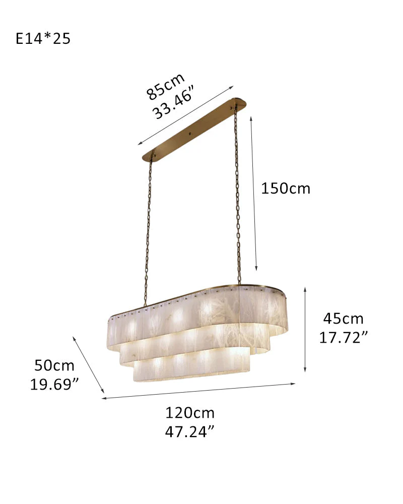 Stairwell Luxury Modern LED High Ceiling Large Alabaster Chandelier - Image 23