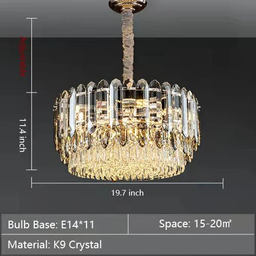 Luxury Smoke Gray  K9 Crystal Chandeliers for Dining Room/Living Room - Image 16
