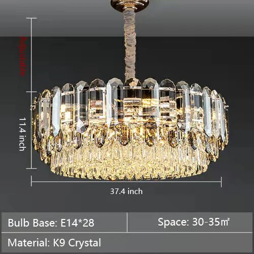 Luxury Smoke Gray  K9 Crystal Chandeliers for Dining Room/Living Room - Image 19