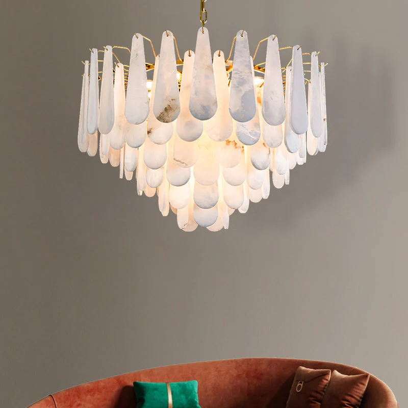 Stella Spanish Alabaster Luxury Lighting Fixtures, Elegant Chandeliers - Image 5
