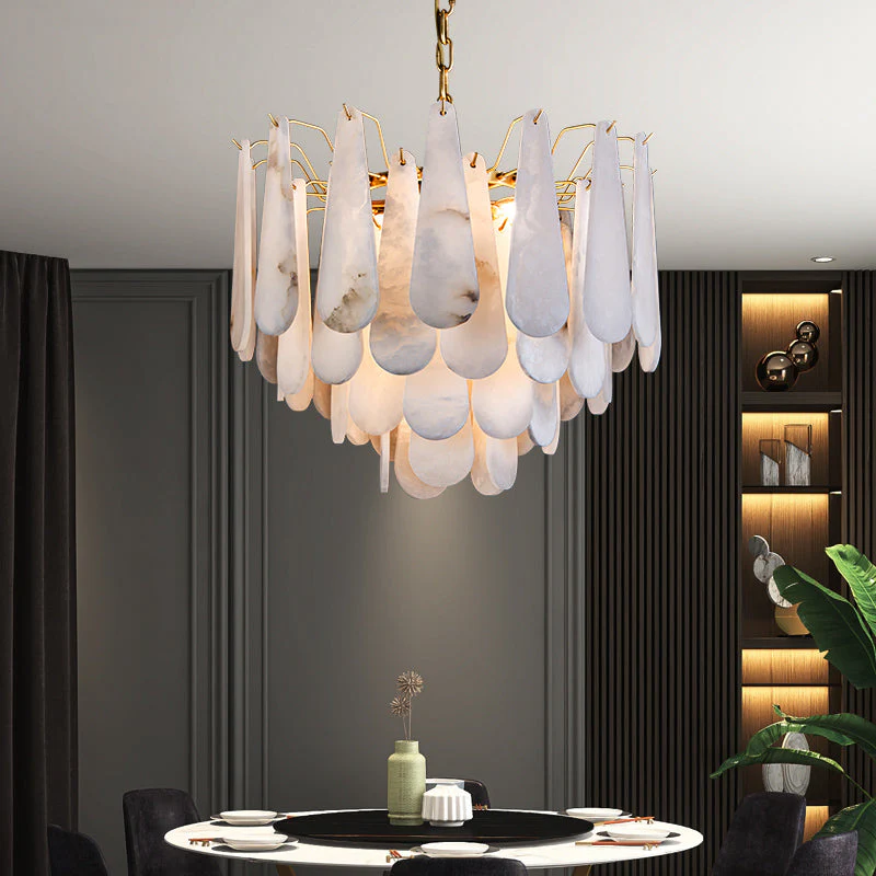 Stella Spanish Alabaster Luxury Lighting Fixtures, Elegant Chandeliers - Image 6