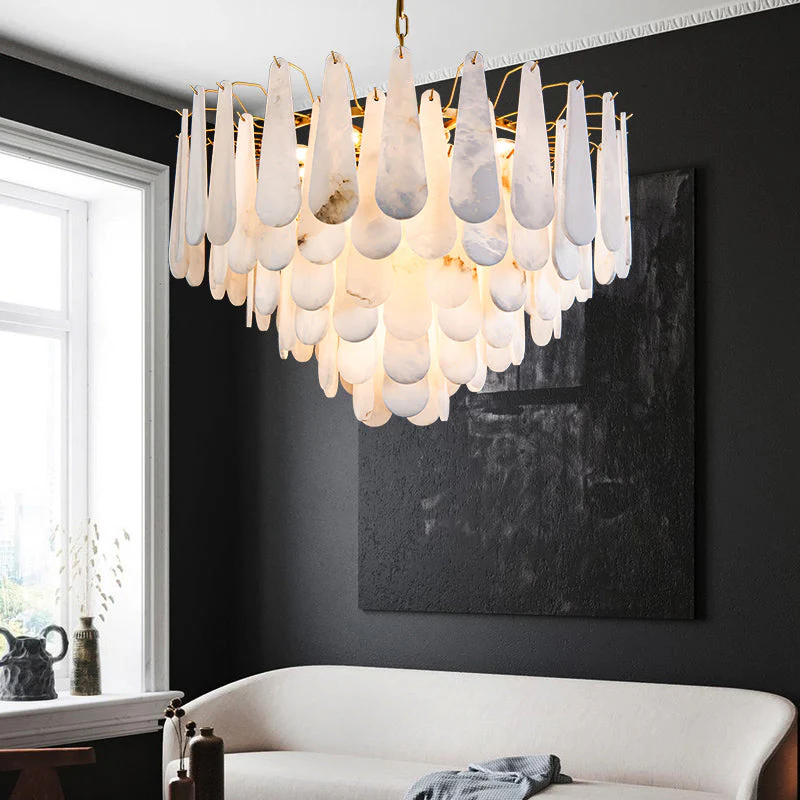 Stella Spanish Alabaster Luxury Lighting Fixtures, Elegant Chandeliers - Image 8