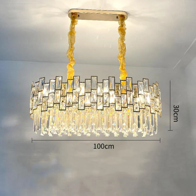 Palo clear Linear Chandelier for Kitchen Island - Image 2