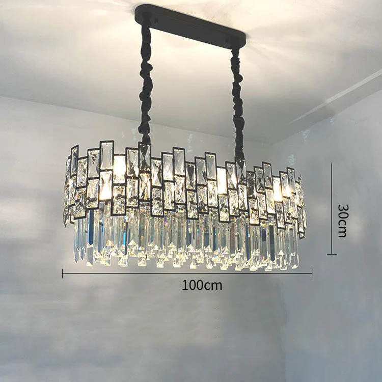 Palo clear Linear Chandelier for Kitchen Island - Image 3