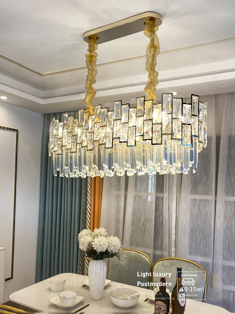Palo clear Linear Chandelier for Kitchen Island - Image 6