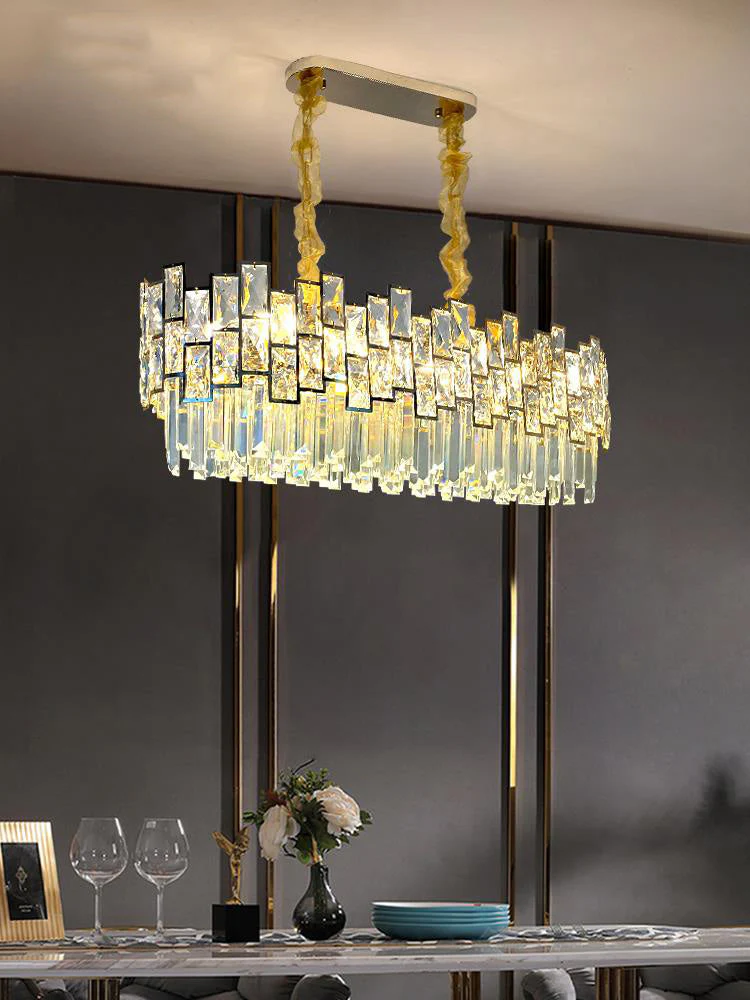 Palo clear Linear Chandelier for Kitchen Island - Image 8
