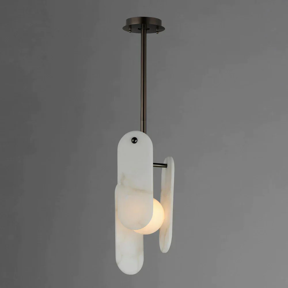 Studio M Alabaster Megalith Single Pendant - Image 3