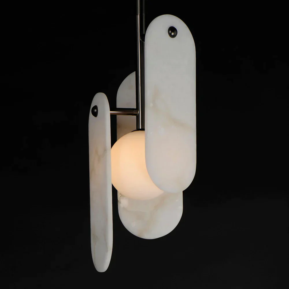 Studio M Alabaster Megalith Single Pendant - Image 5