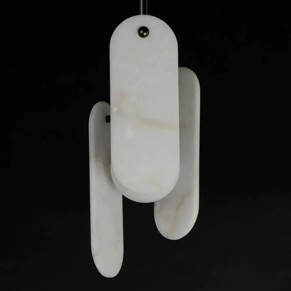 Studio M Alabaster Megalith Single Pendant - Image 6