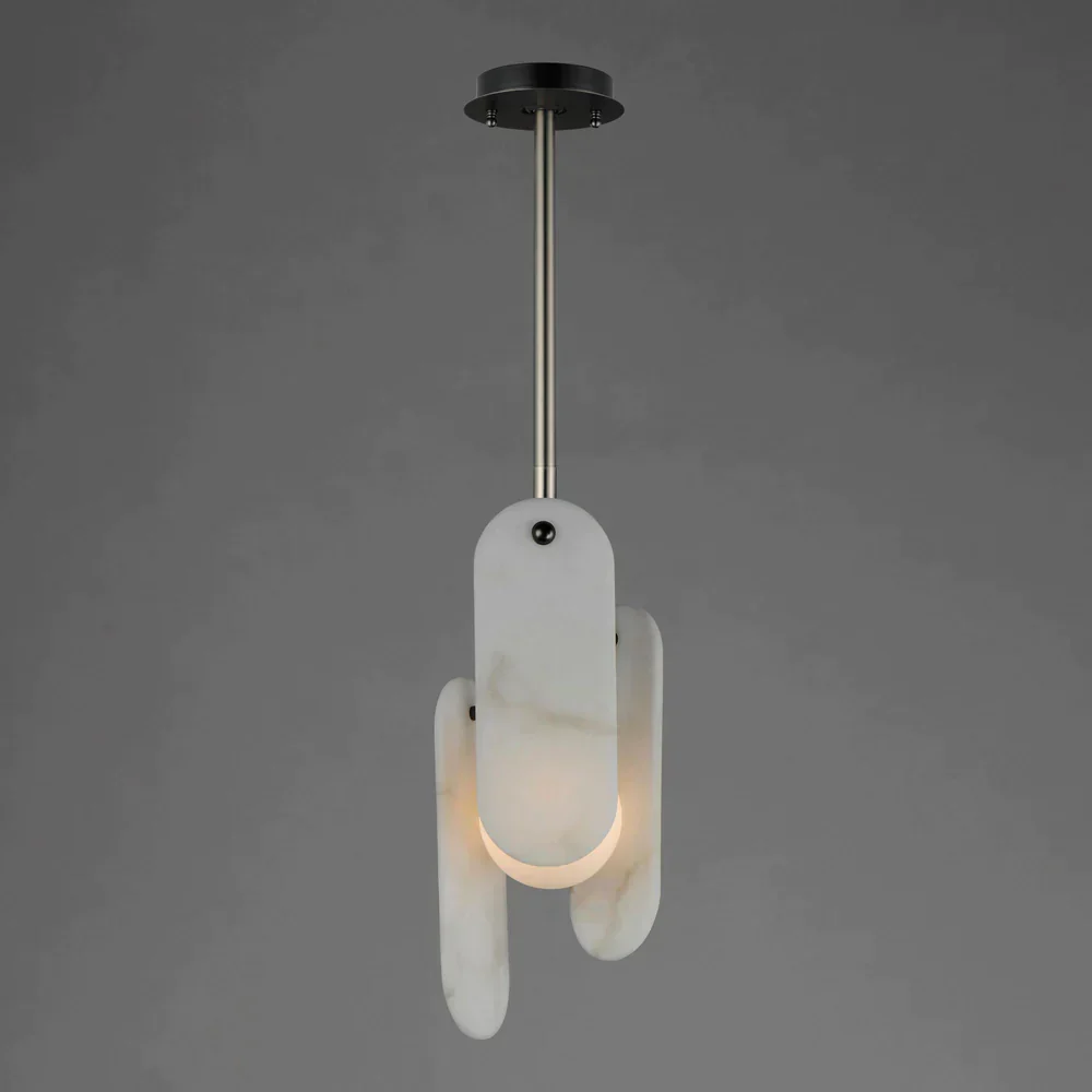 Studio M Alabaster Megalith Single Pendant - Image 9