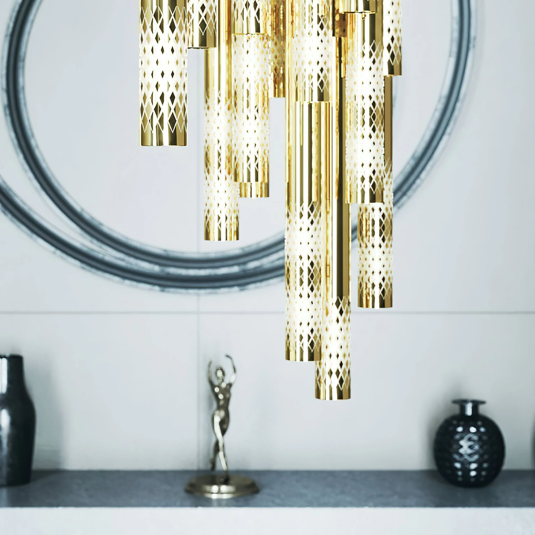 Galaxy Symphony Orchestra Meteor Shower Crystal Spiral Chandelier - Image 10