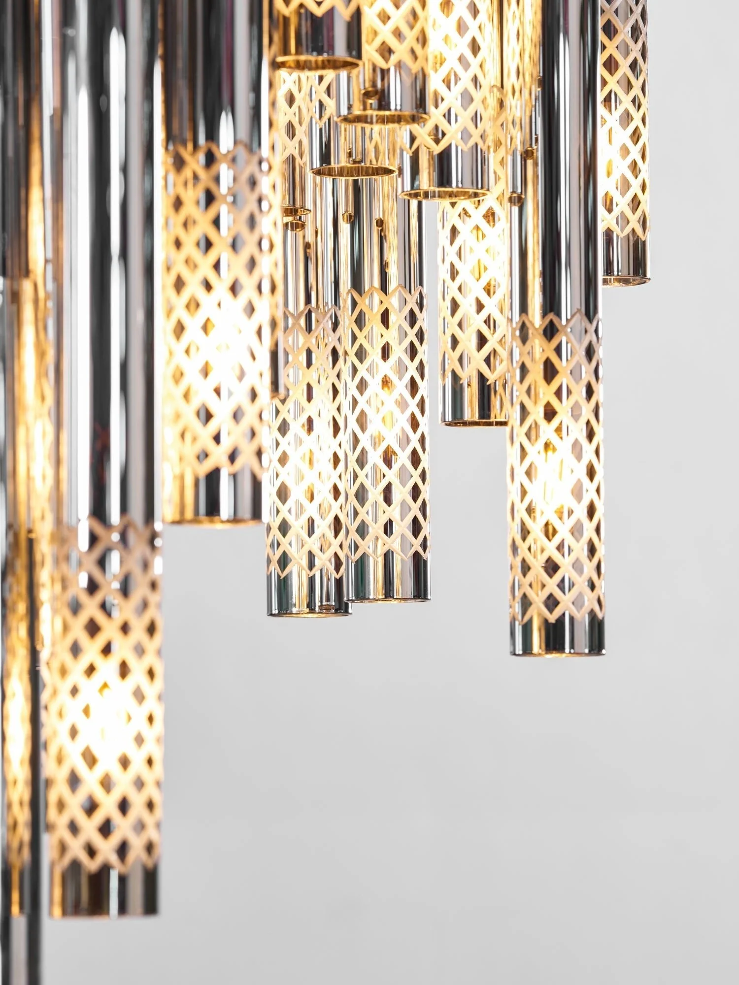 Galaxy Symphony Orchestra Meteor Shower Crystal Spiral Chandelier - Image 15