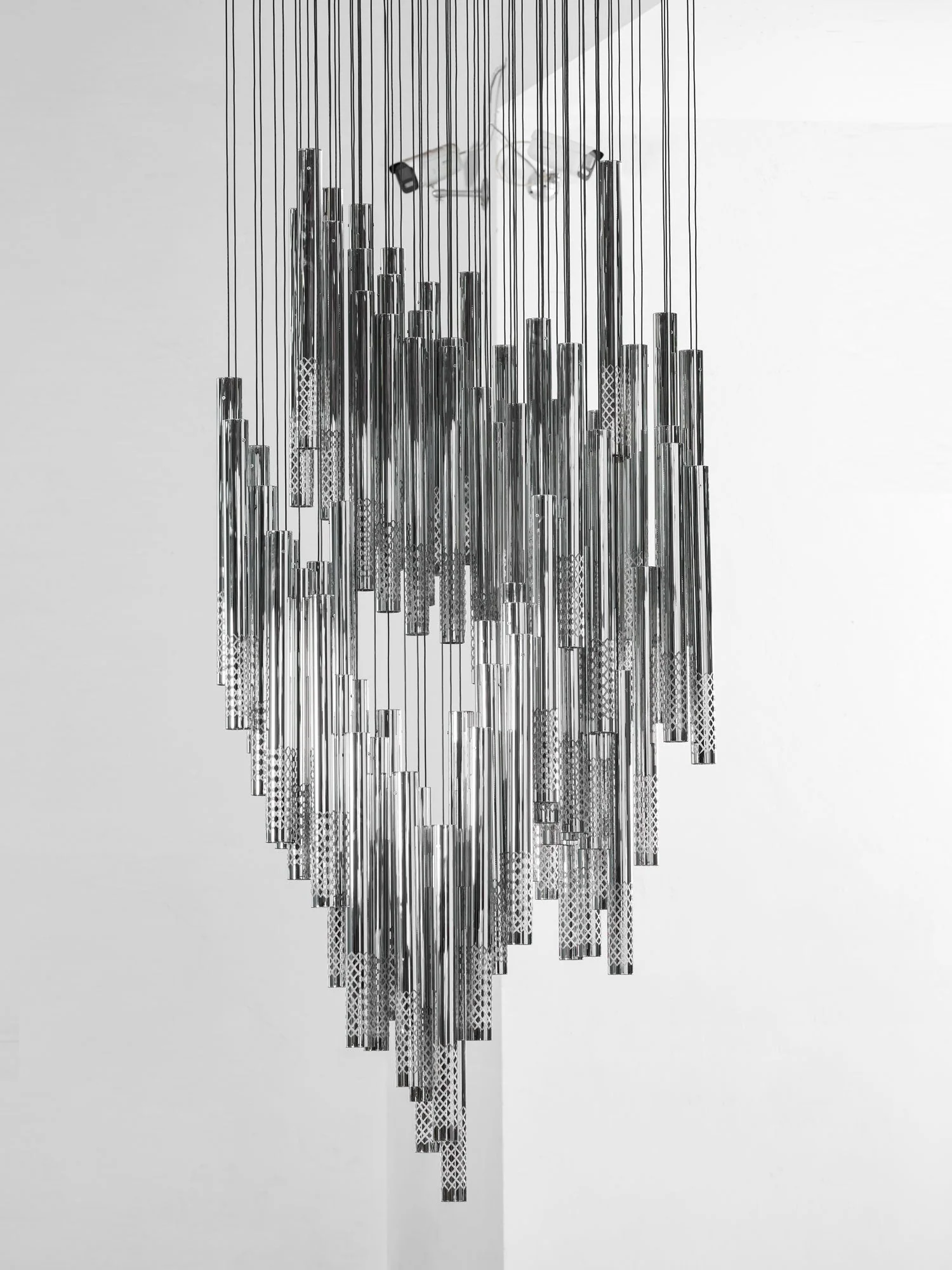 Galaxy Symphony Orchestra Meteor Shower Crystal Spiral Chandelier - Image 16