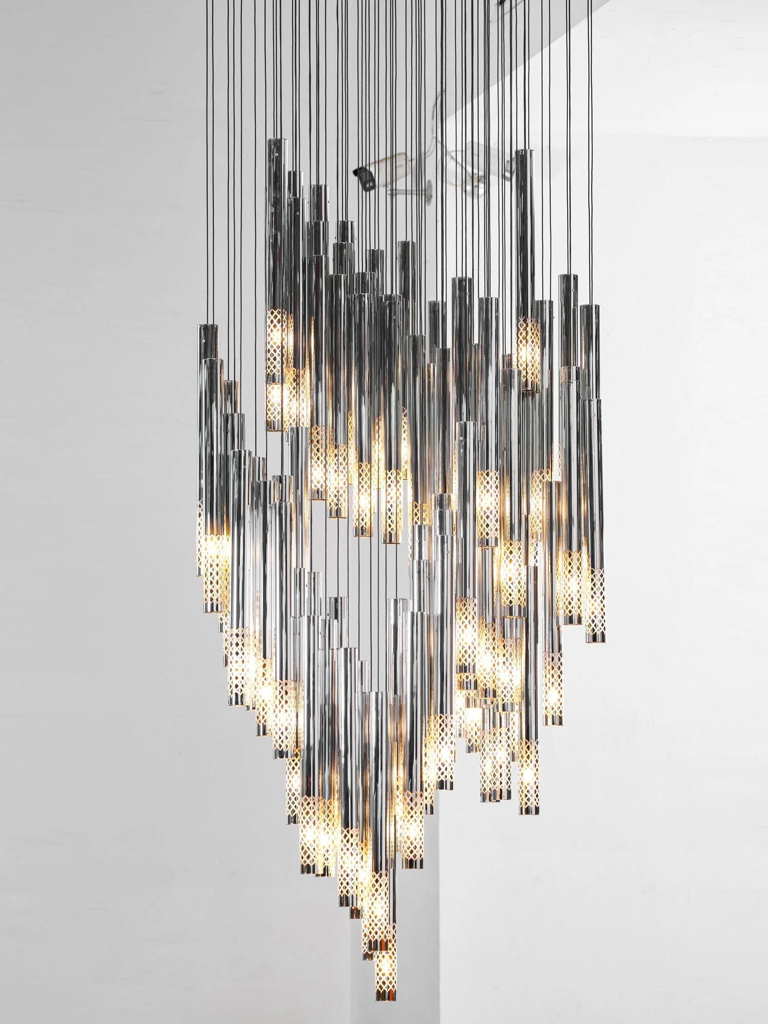 Galaxy Symphony Orchestra Meteor Shower Crystal Spiral Chandelier - Image 19