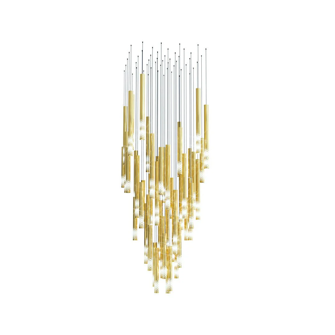 Galaxy Symphony Orchestra Meteor Shower Crystal Spiral Chandelier - Image 24