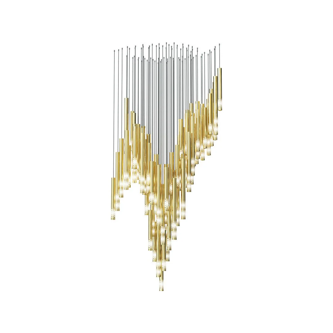 Galaxy Symphony Orchestra Meteor Shower Crystal Spiral Chandelier - Image 25
