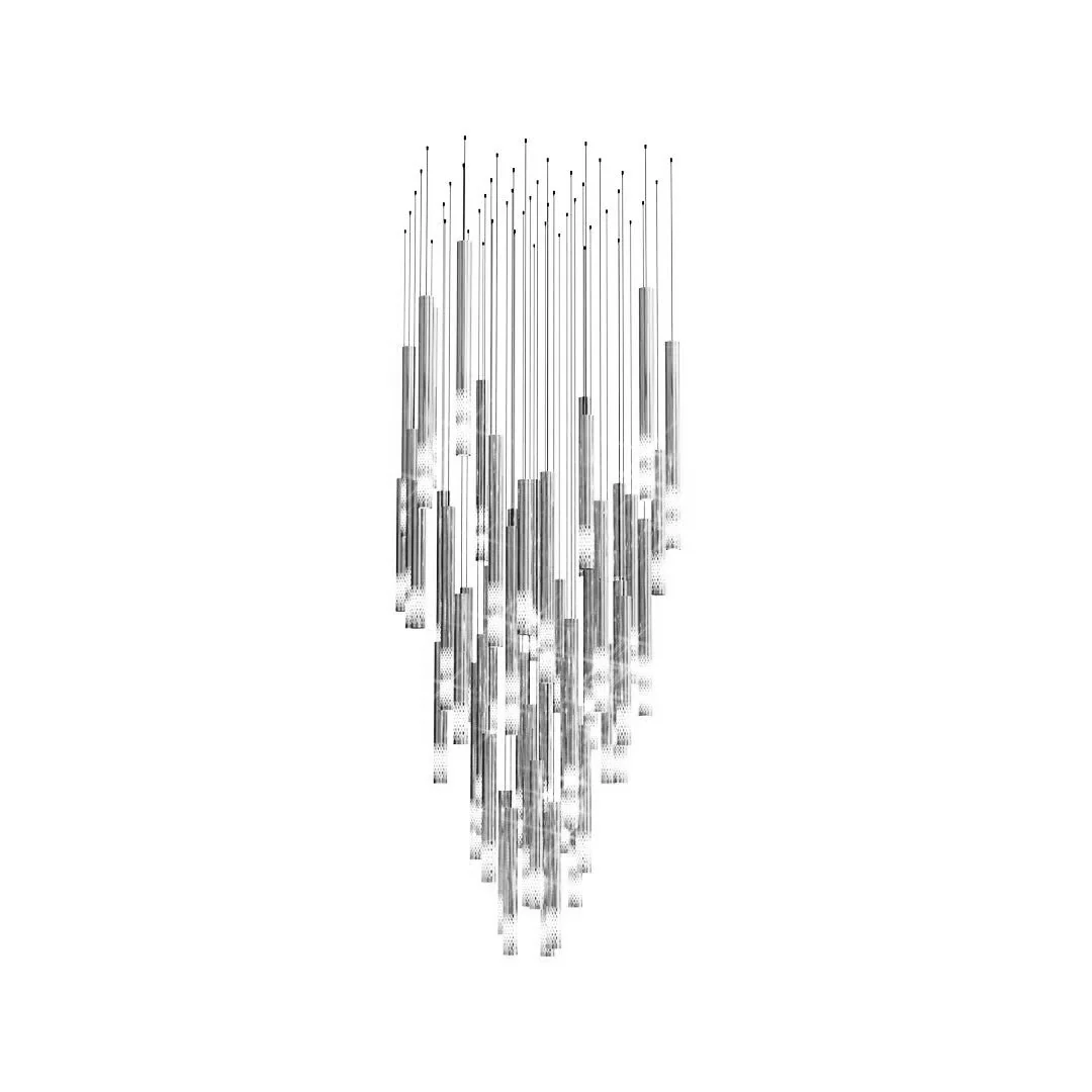 Galaxy Symphony Orchestra Meteor Shower Crystal Spiral Chandelier - Image 34