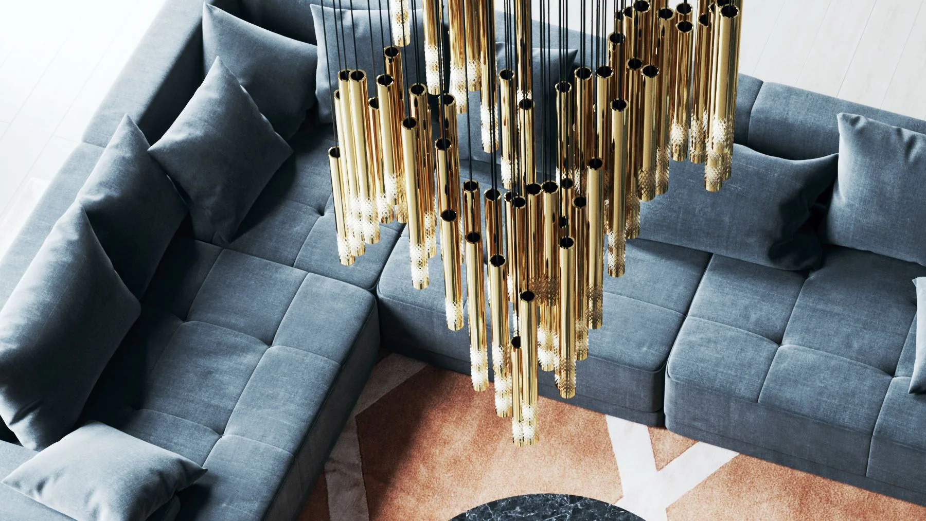 Galaxy Symphony Orchestra Meteor Shower Crystal Spiral Chandelier - Image 39