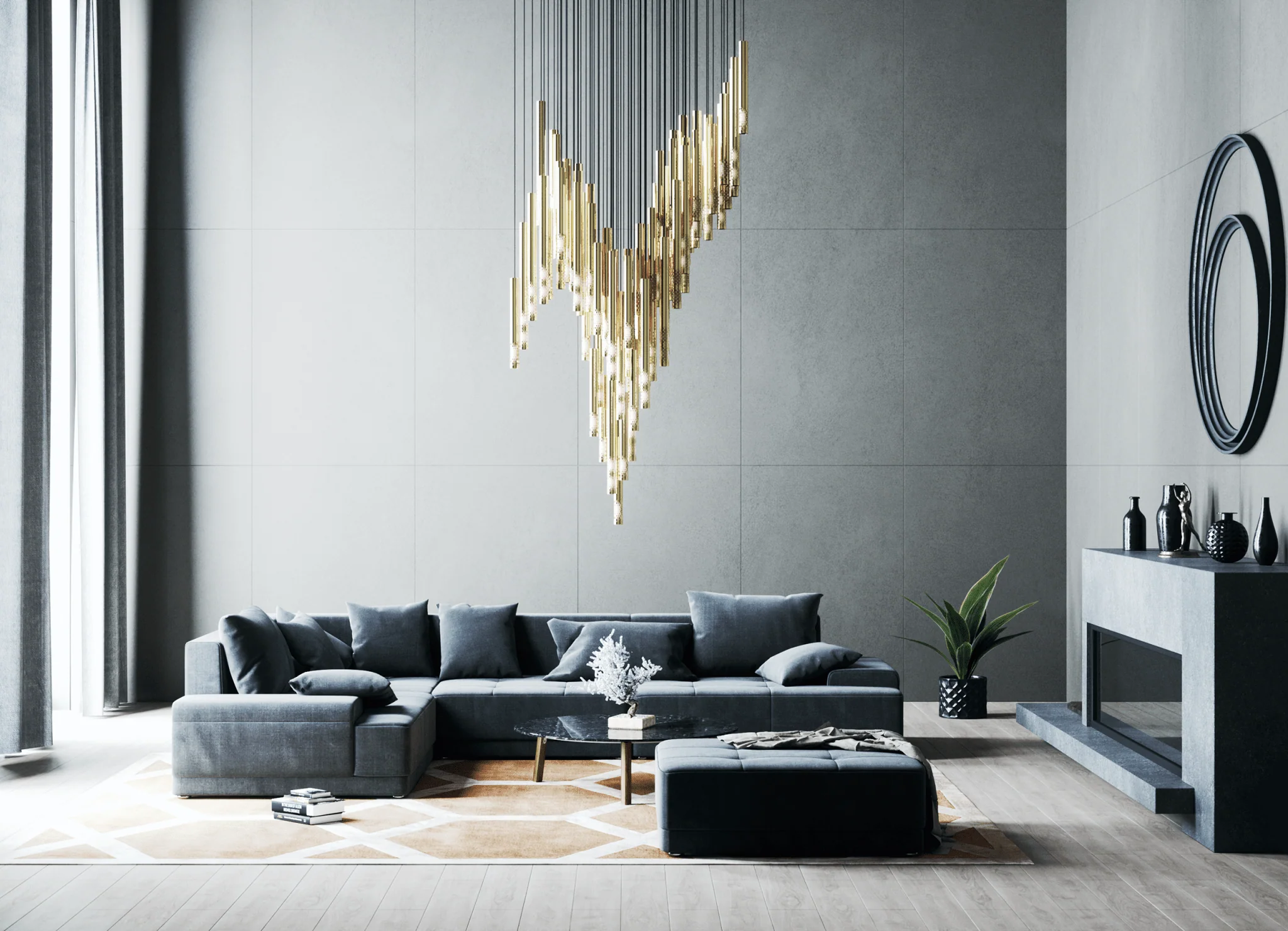 Galaxy Symphony Orchestra Meteor Shower Crystal Spiral Chandelier - Image 40