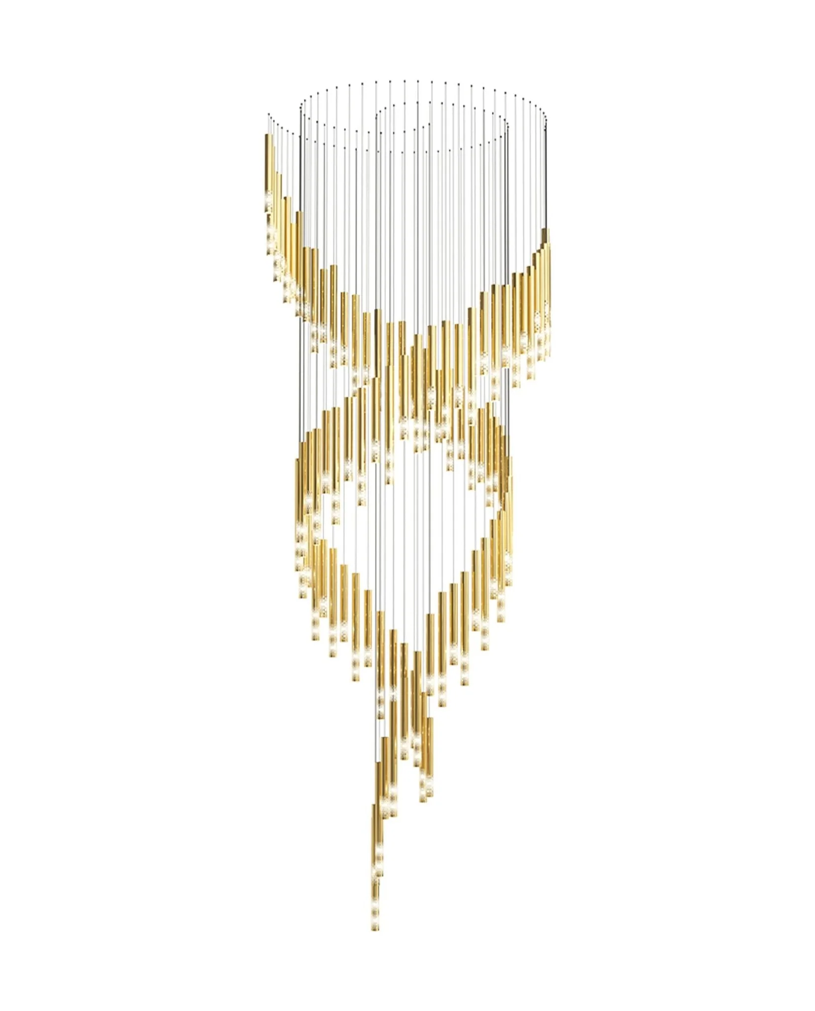 Galaxy Symphony Orchestra Meteor Shower Crystal Spiral Chandelier - Image 42