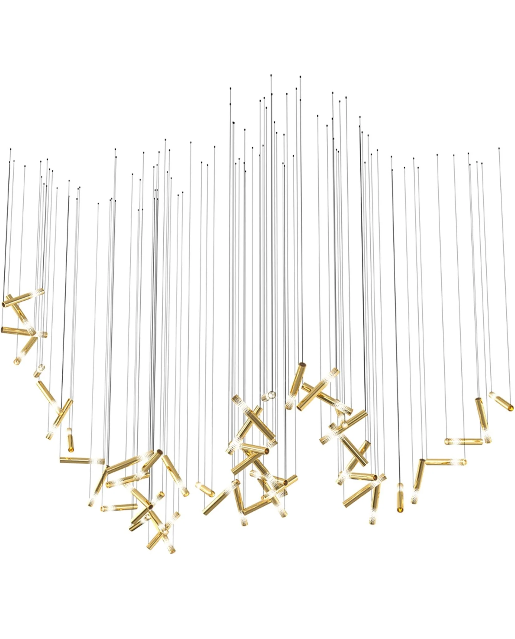 Galaxy Symphony Orchestra Meteor Shower Crystal Spiral Chandelier - Image 47