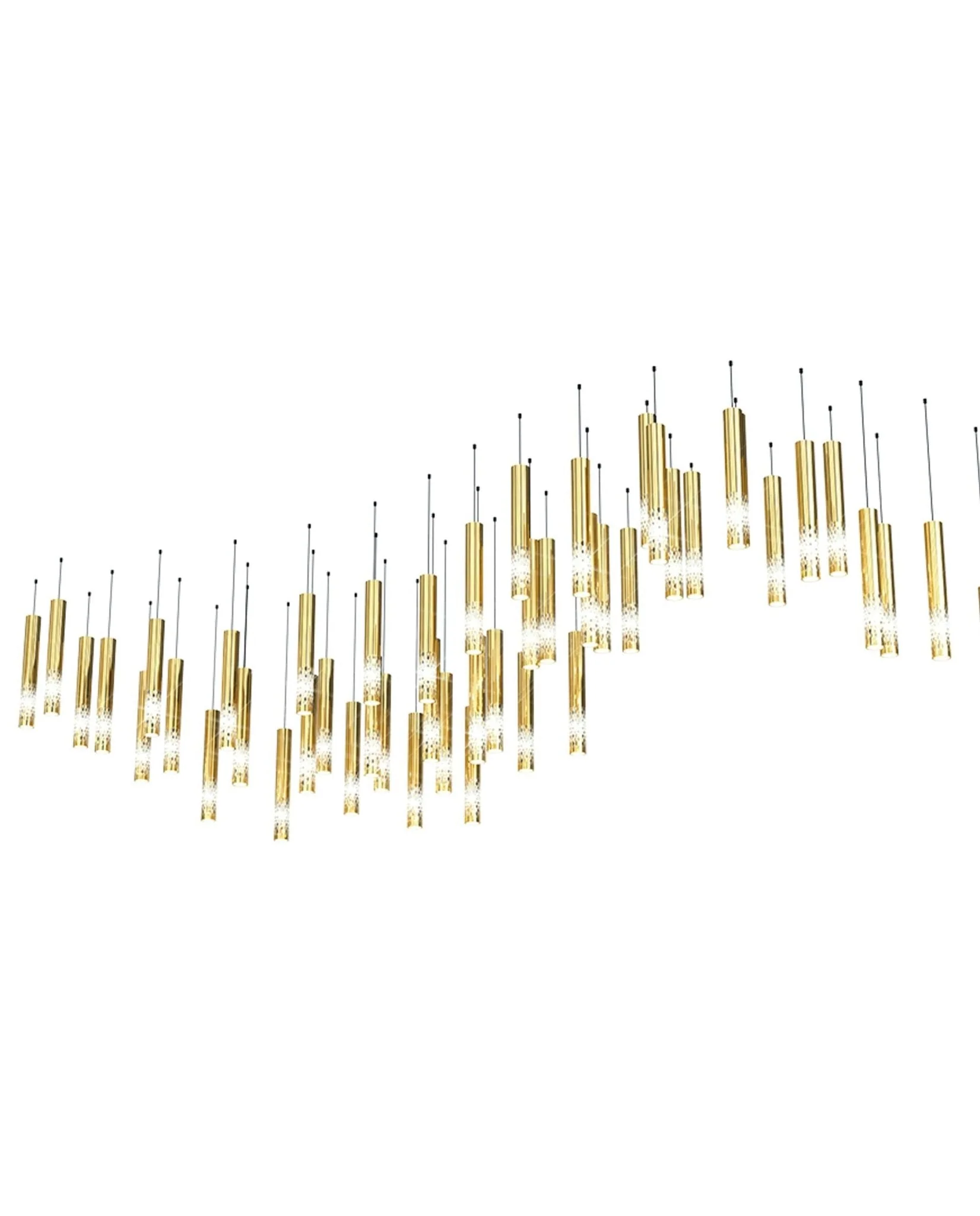 Galaxy Symphony Orchestra Meteor Shower Crystal Spiral Chandelier - Image 48