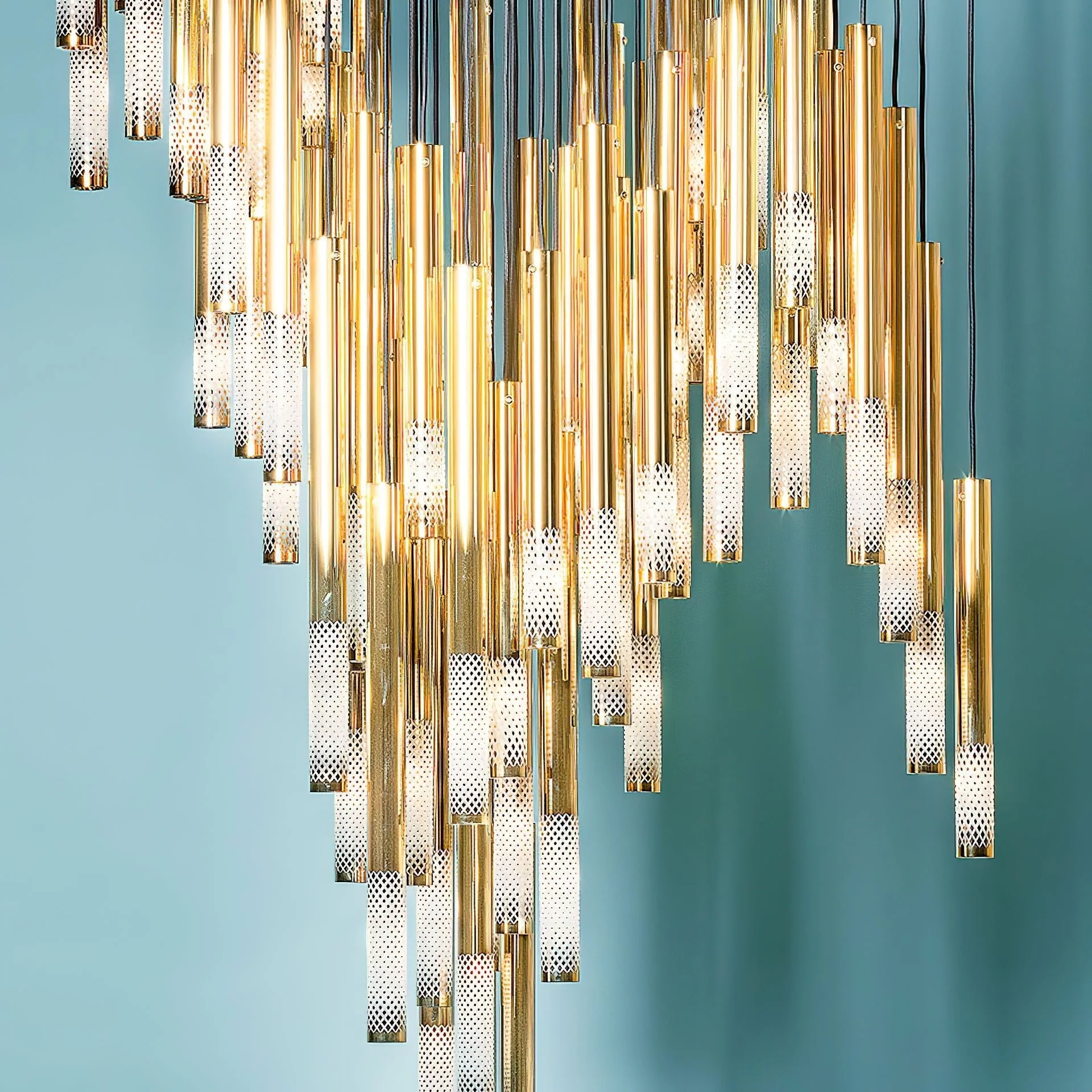 Galaxy Symphony Orchestra Meteor Shower Crystal Spiral Chandelier - Image 5